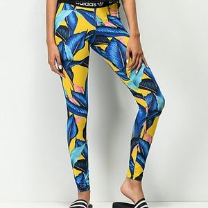 Tropical Adidas Leggings